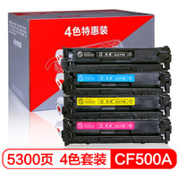 绘威CF500A 202A四色硒鼓套装不带芯片适用惠普HP M254dw M254nw 254dn 280nw 281fdw不适用203A硒鼓绘印版