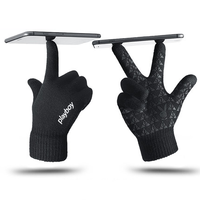 PLAYBOY 花花公子 PWMAG377 毛线触屏手套