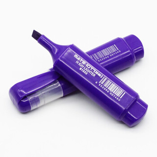 欧标（MATE-IST）荧光笔 划线笔 水性记号笔 重点标记笔 紫色 10支装 B1552