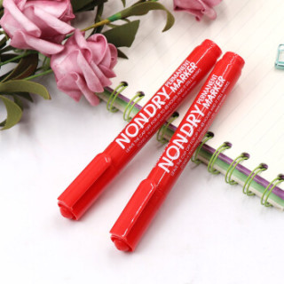 韩国东亚(dong-a)单头油性记号笔 勾线笔会议笔 物流笔大头笔 #13红色