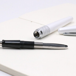 日本百乐（PILOT）88G钢笔商务签字笔 金属笔杆墨水笔练字学生钢笔礼盒FP-MR2 白色虎纹F尖 原装进口