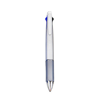 ZEBRA 斑马 日本斑马牌（ZEBRA）5合1多功能笔 4色0.7圆珠笔+0.5铅笔 金属质感 银色 B4SA2原装进口