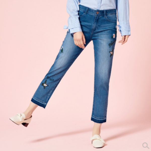 商品semir 森马 11-057240127 女士牛仔裤