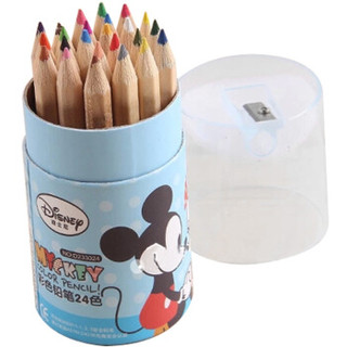 TRUECOLOR 真彩 D233024 迪士尼彩色铅笔 24色/桶 蓝色