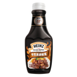 双重优惠 亨氏(Heinz)黑胡椒酱360g *8件