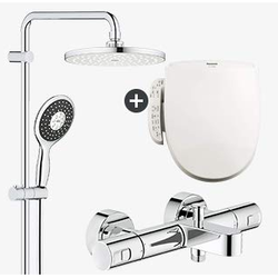  GROHE 高仪 普利斯乐 龙头花洒套装+ DL-1110RCWS 智能马桶盖