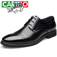 CARTELO 3013 男士商务镂空皮鞋 黑色 40