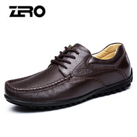 ZERO 9892 男士柔软手工皮鞋 系带款 棕色 43