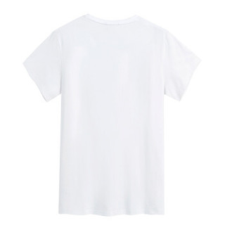 Semir 森马 19216001806 男士圆领纯色半袖T恤 漂白 XL