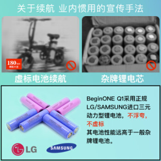 BeginONE Q1 电助力折叠车
