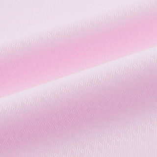 FIRS 杉杉 TCB1135-1 男士纯色提花长袖衬衫 粉色暗菱格 38