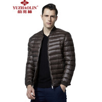 YUZHAOLIN 俞兆林 YZLYJ1741902 男士纯色羽绒服(咖啡色 3XL)