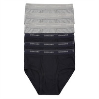 GIORDANO 佐丹奴 01177014 男式内裤 六条装 标志黑/花灰色 165/74A
