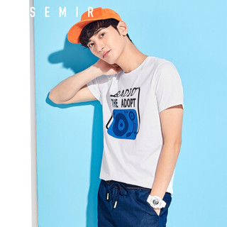 Semir 森马 19047001212 男士短袖T恤 漂白 XS