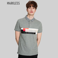 Markless TXA7667M 男士短袖POLO衫 灰色 M