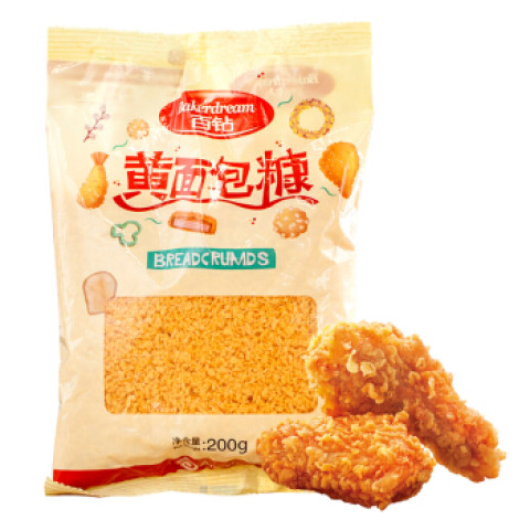 厨房调料_bakerdream 百钻 黄面包糠 200g *2件多少钱-什么值得买