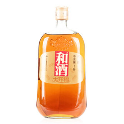 和酒 黄酒 上海老酒 大开福 三年陈 特型半干型黄酒 12.5度 1L 单瓶 *12件