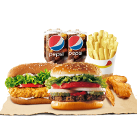 BURGER KING 汉堡王 3份经典双人餐 多次电子兑换券