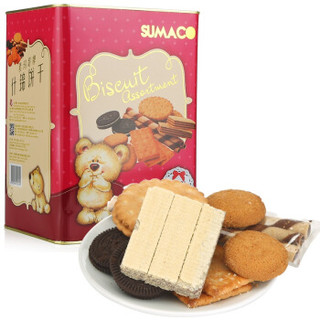 SUMACO 素玛哥 杂锦饼干 小熊版 (盒装、688g)