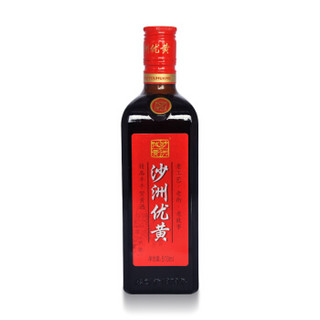 沙洲 优黄 黄酒 精品三年陈黄酒 半干型 510ml*8瓶 整箱装