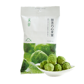 关茶 抹茶巧心米果 35g