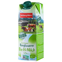 SalzburgMilch 萨尔茨堡 部分脱脂有机纯牛奶 1L *10件