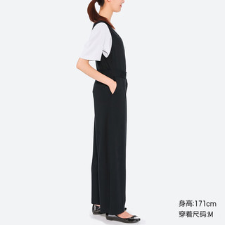 UNIQLO 优衣库 412915 女士连体裤 (黑色、XS)