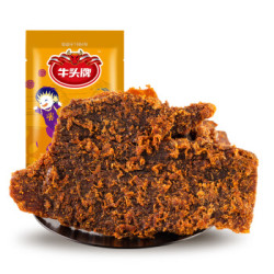 牛头牌 休闲零食 香辣手撕片形牛肉干100g *10件
