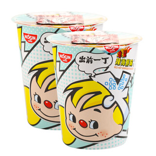 NISSIN 日清食品 出前一丁 方便面 (辣海鲜味、75g*2)