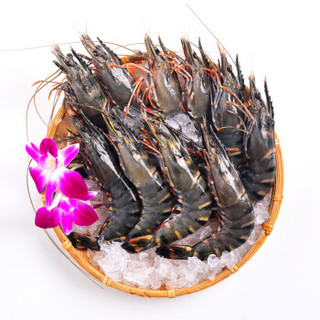 京觅 泰国黑虎虾（大号）2kg 82-100只/盒