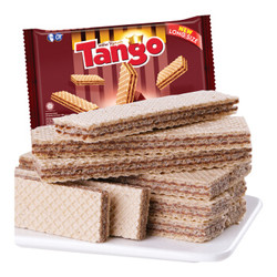 印尼进口 Tango威化饼干 休闲零食 巧克力夹心威化饼干52g *26件