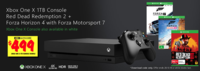 Microsoft 微软 Xbox One X 1TB 游戏主机+《荒野大镖客2》+《极限竞速 地平线4》+《极限竞速7》