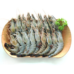 壹家壹站 马来西亚黑虎虾（活虾急冻）30-40只 800g*2盒+狭鳕切段100g