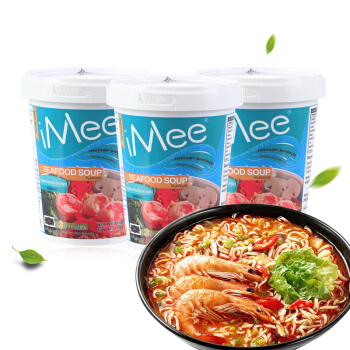 iMee 艾米 海鲜味 方便面杯面 65g*3杯