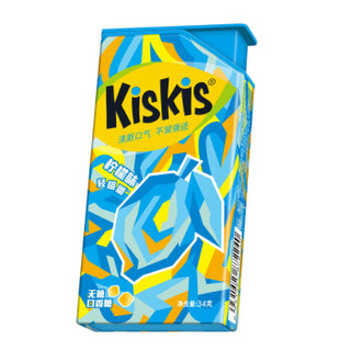  KisKis 酷滋 轻咀嚼无糖口香糖 柠檬味 34g