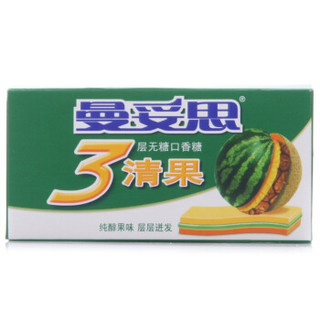 Mentos 曼妥思 清果3层无糖口香糖 (西瓜味+菠萝味+蜜瓜味) 14片装29g
