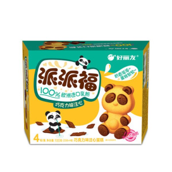 商品orion 好丽友 熊猫派派福 巧克力味 100g
