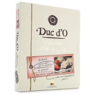 DUCDO 迪克多 比利时松露形草莓果粒白巧克力 200g
