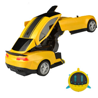 双鹰（DOUBLE E）变形机器人对战大黄蜂(1:14)遥控车跑车送儿童玩具礼物汽车模型男孩礼物 E548-001