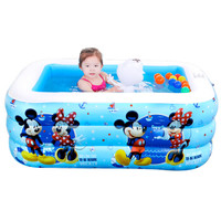 迪士尼（DISNEY）家庭充气游泳池大号儿童宝宝戏水池成年人加厚大型泳池1.2米(电动泵)