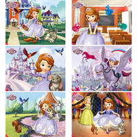 Disney 迪士尼 15DF2919 苏菲亚公主拼图六合一 40片