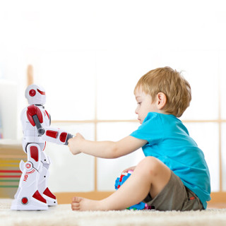 益米（YIMI）机器人智能遥控电动触摸感应儿童玩具声控可充电男女孩礼物 蓝