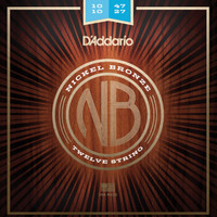D'Addario 达达里奥 NB1047 碳素钢弦 镍青铜吉他弦 特细款