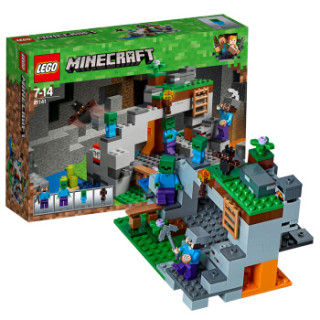 商品lego 乐高 我的世界系列 21141 僵尸洞穴
