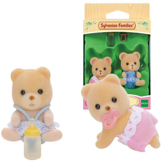 Sylvanian Families 森贝儿家族 SYFC5086 植绒公仔 蜜熊双胞胎