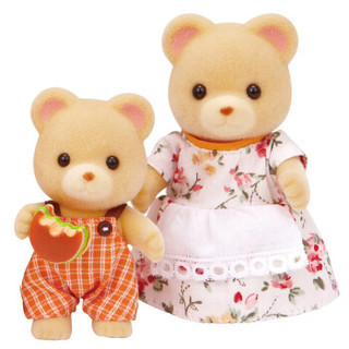 Sylvanian Families 森贝儿家族 SYFC5059 蜜熊家族 植绒公仔