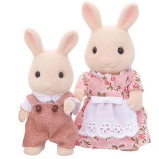 Sylvanian Families 森贝儿家族 SYFC4108 植绒公仔 牛奶兔家族