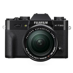 FUJIFILM 富士 X-T20微单相机 显示屏像素104万 传感器类型CMOS （18-55mm）套机 黑色