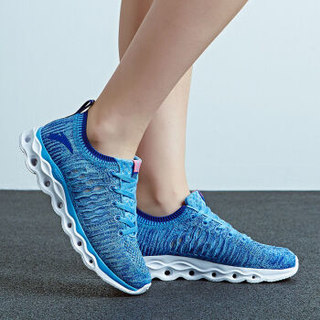 ANTA 安踏 12725588 能量环 飞织袜套女士跑步鞋 艳蓝色-4 36