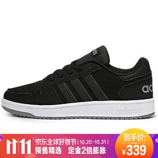 adidas 阿迪达斯 NEO HOOPS 2.0 DB0122 男子休闲鞋 黑色 41